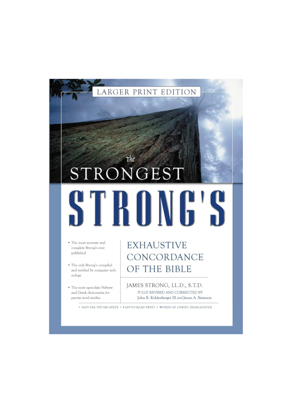 The Strongest Strong's Exhaustive Concordance of the Bible (125693)