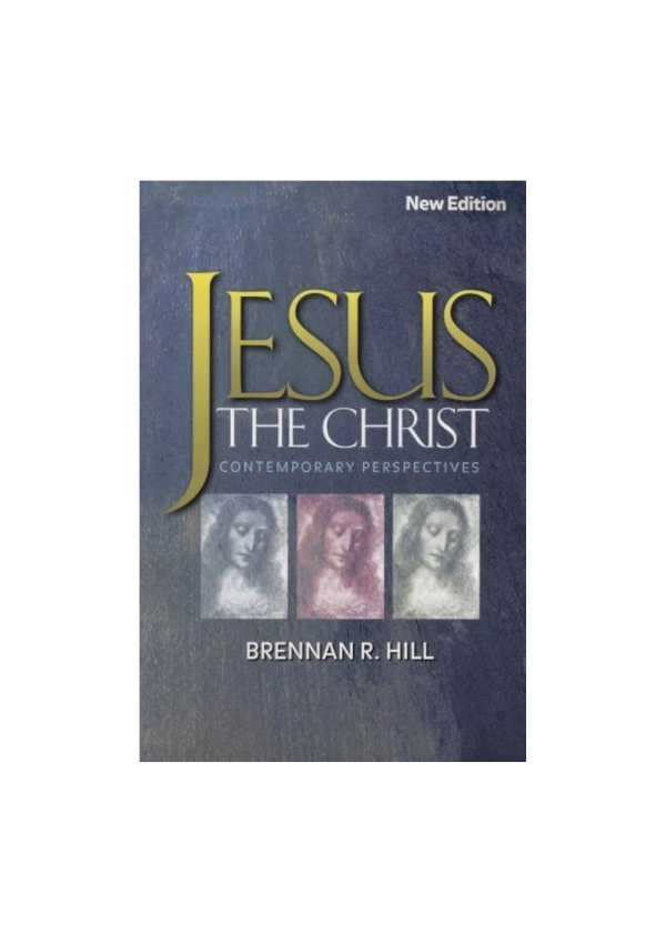 Jesus the Christ: Contemporary Perspectives (126258)