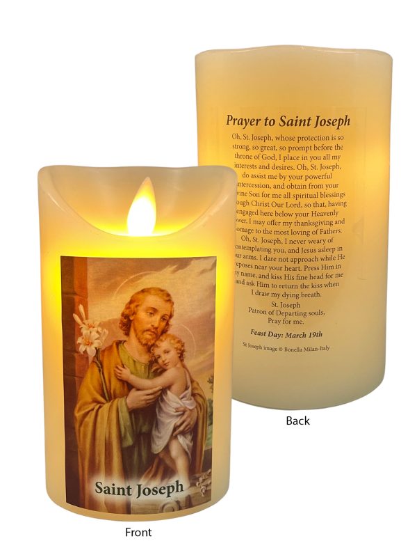 LED Wax Candle - St. Joseph (142471)