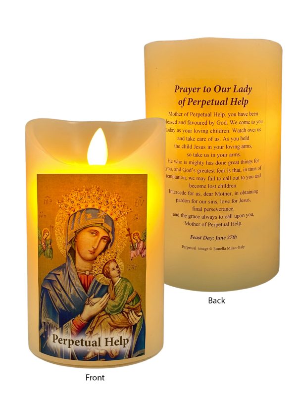 LED Wax Candle - Our Lady of Perpetual Help (142475)