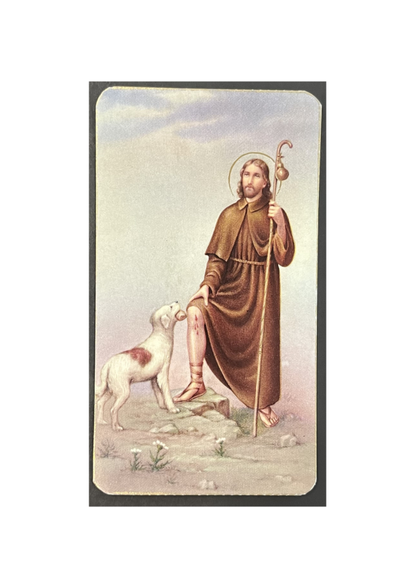 St. Rocco Holy Card (A, 127148)