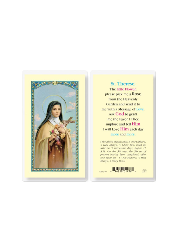 St. Theresa Holy Card (B, 127148)