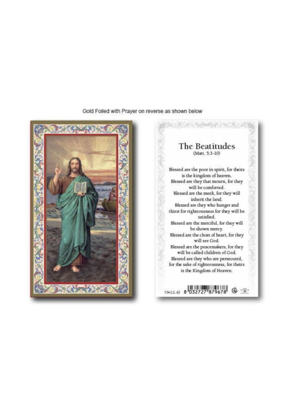 The Beatitudes Holy Card (127148)