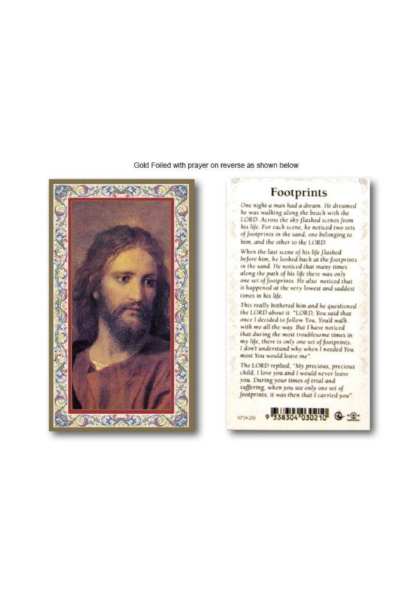 Footprints Holy Card (127148)