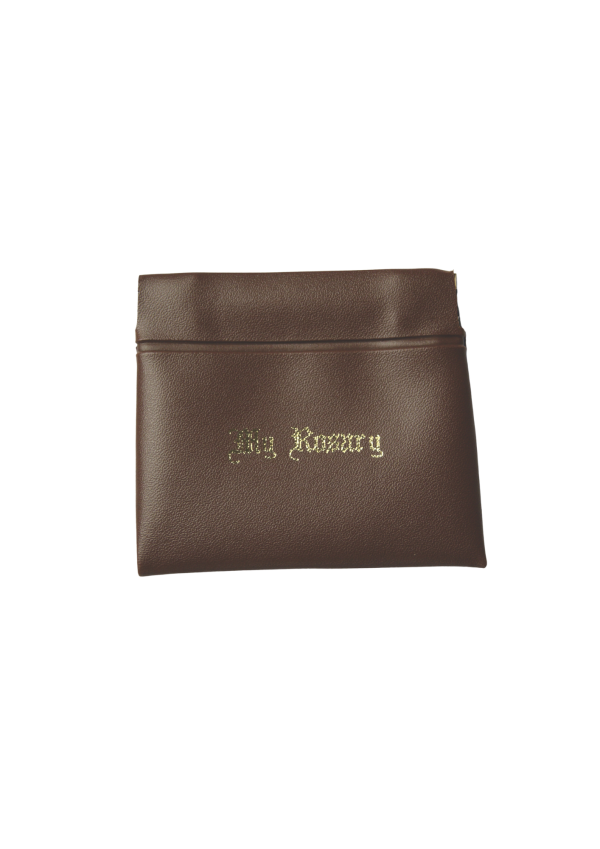 Push Pocket Rosary Brown Purse (138627)