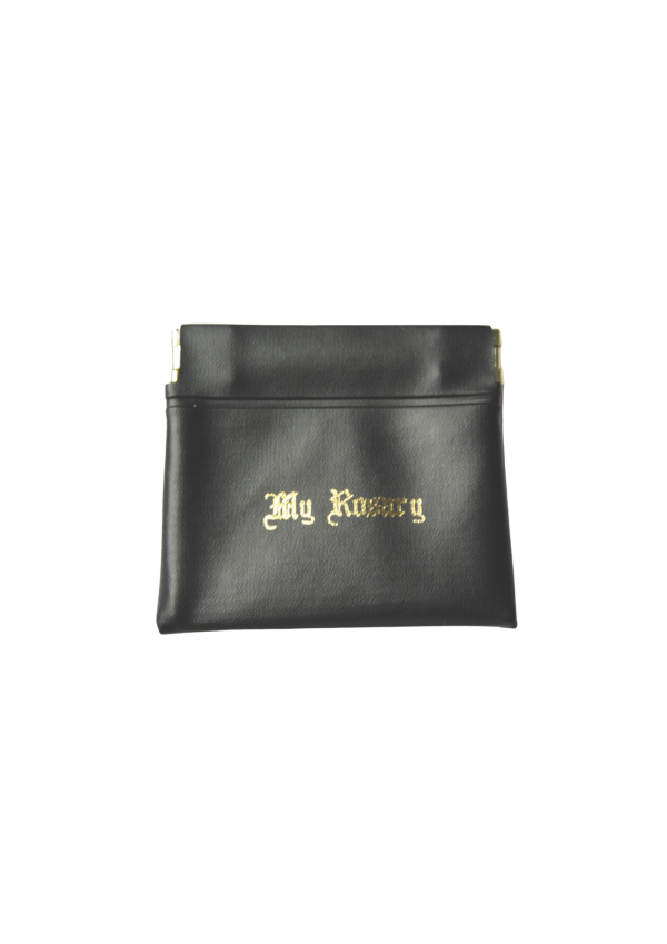 Rosary Black Push Purse (137687)