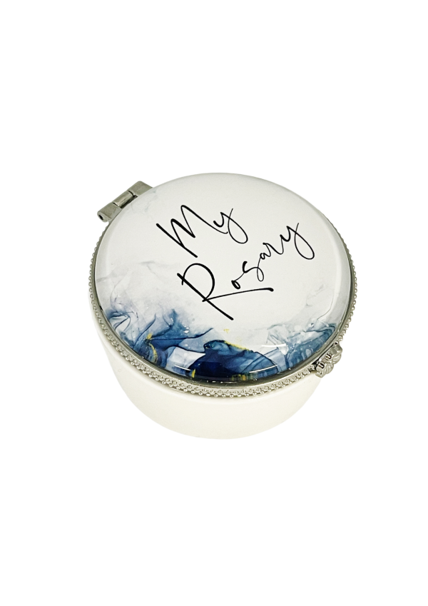 'My Rosary' Blue Porcelain Box (143129)