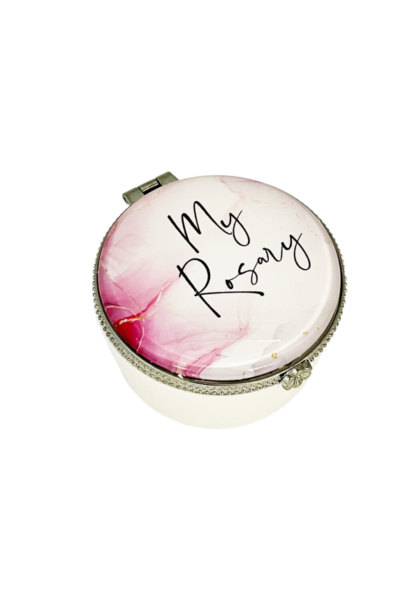 'My Rosary' Pink Porcelain Box (143130)