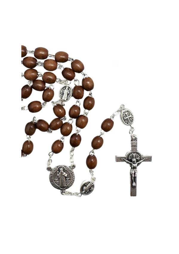 St. Benedict Olive Wood Rosary (144122)