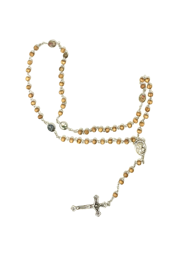 Small Light Wood Rosary (129673)