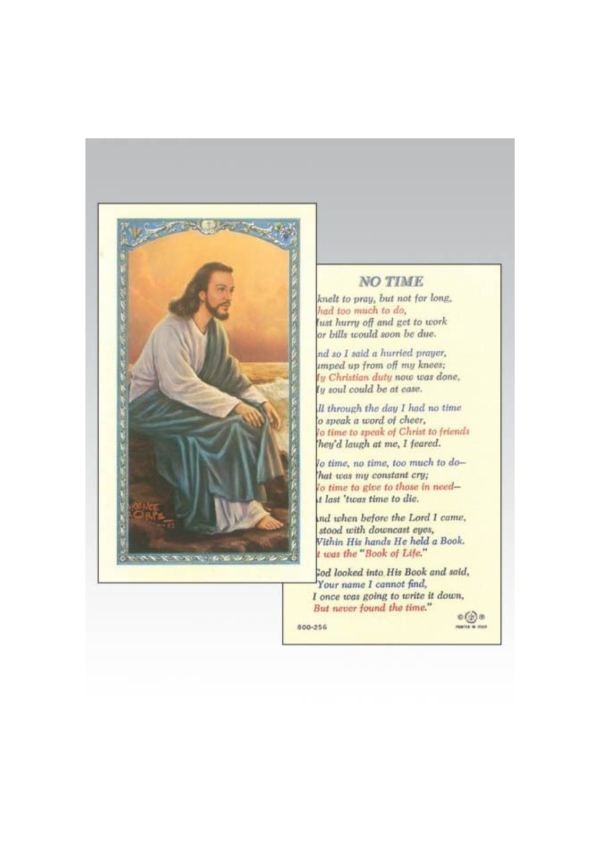 No Time Holy Card (127148)