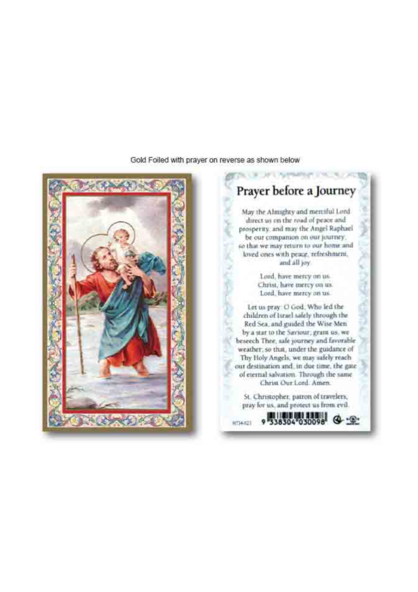 Prayer before a Journey Holy Card (127148)