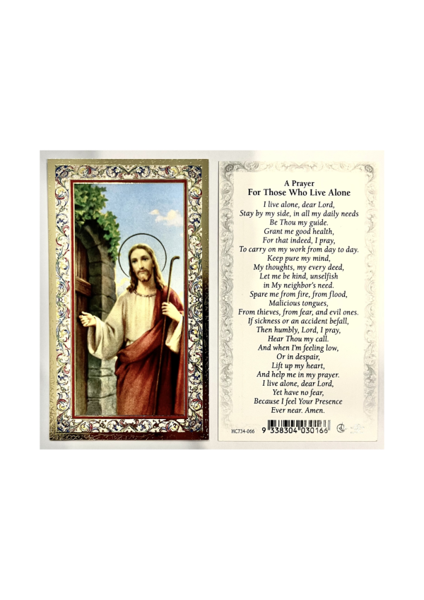 'A Prayer For Those Who Live Alone' Holy Card (127148)