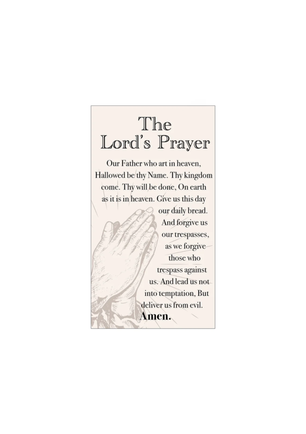 'The Lord's Prayer' Holy Card (127148)