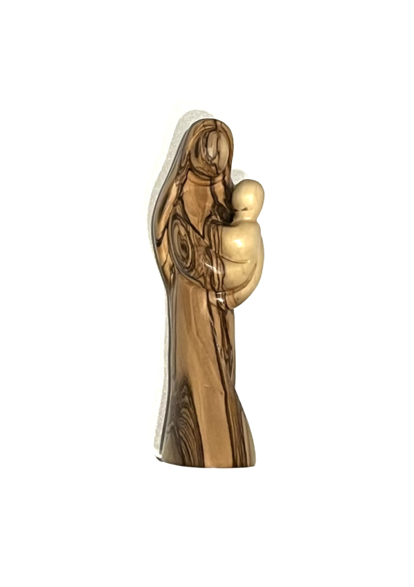 13cm Mary and Baby Jesus Olive Wood Statue (142800)