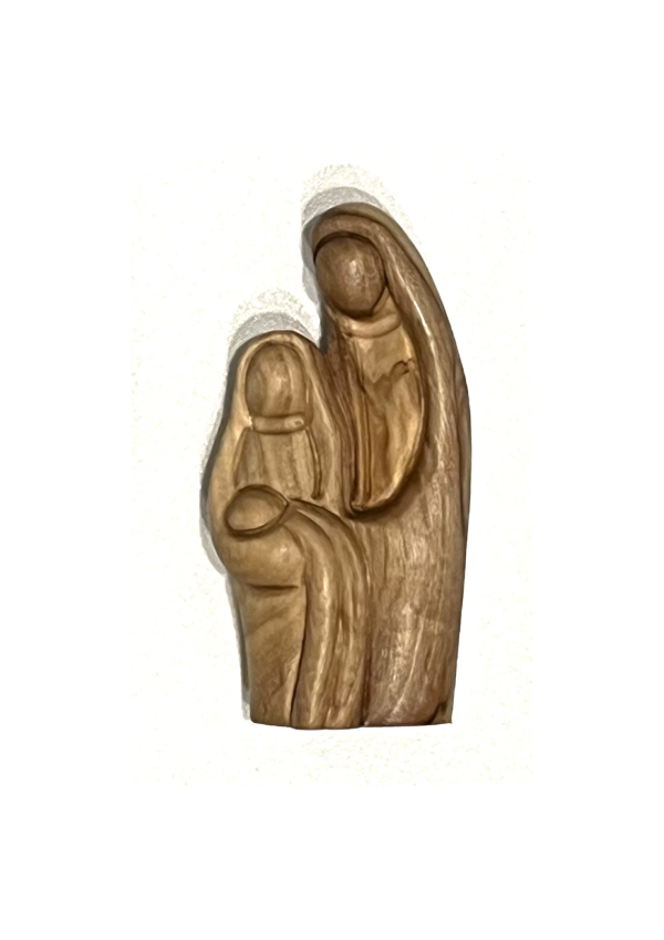 7.5cm Olive Wood Holy Family Statue (142798)