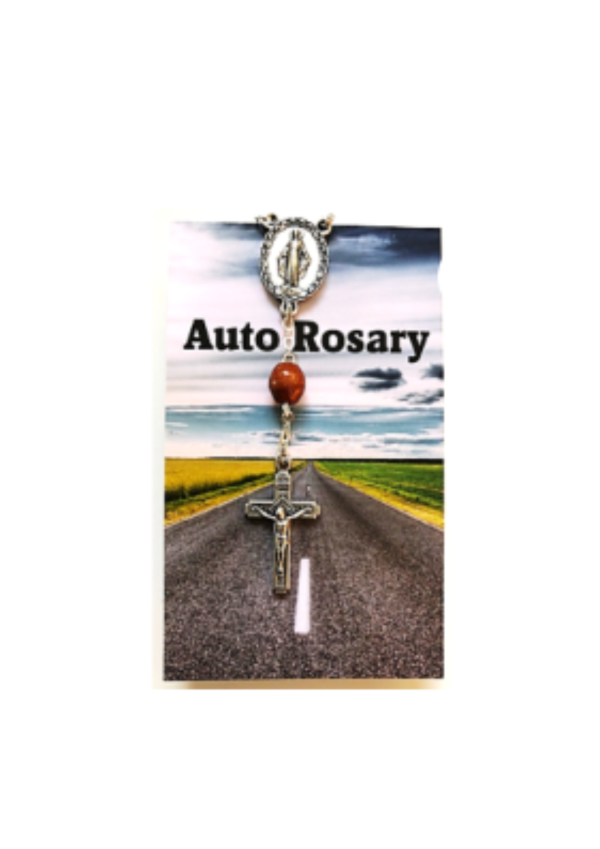 Auto Rosary Light Brown (142625)