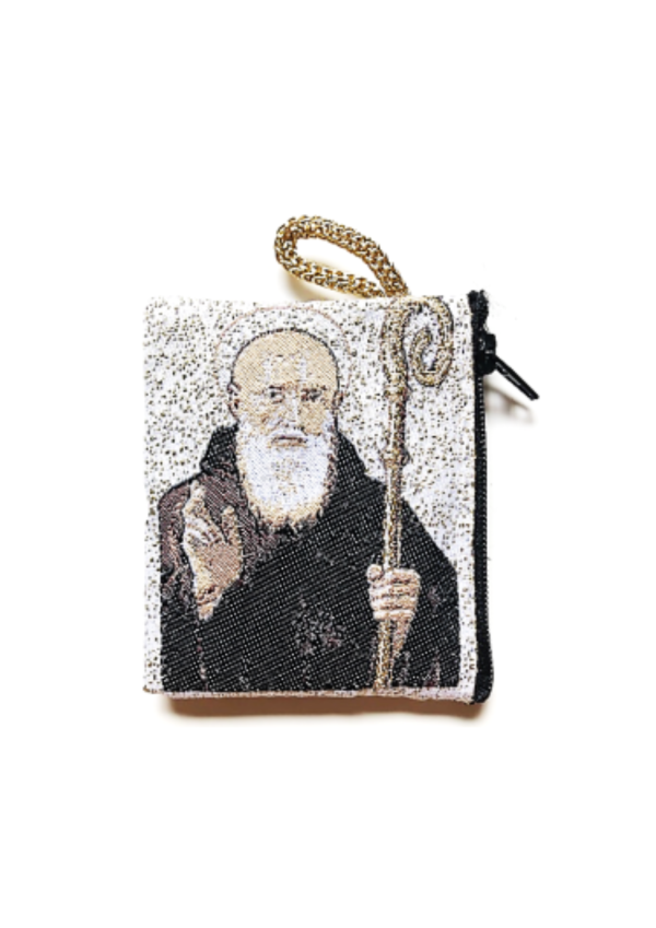 Woven Rosary Purse St. Benedict (143215)