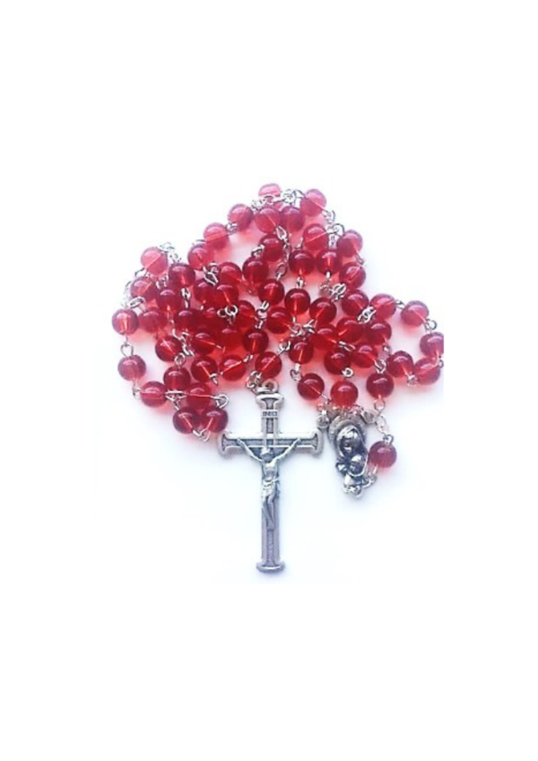 Red Glass Rosary (142872)