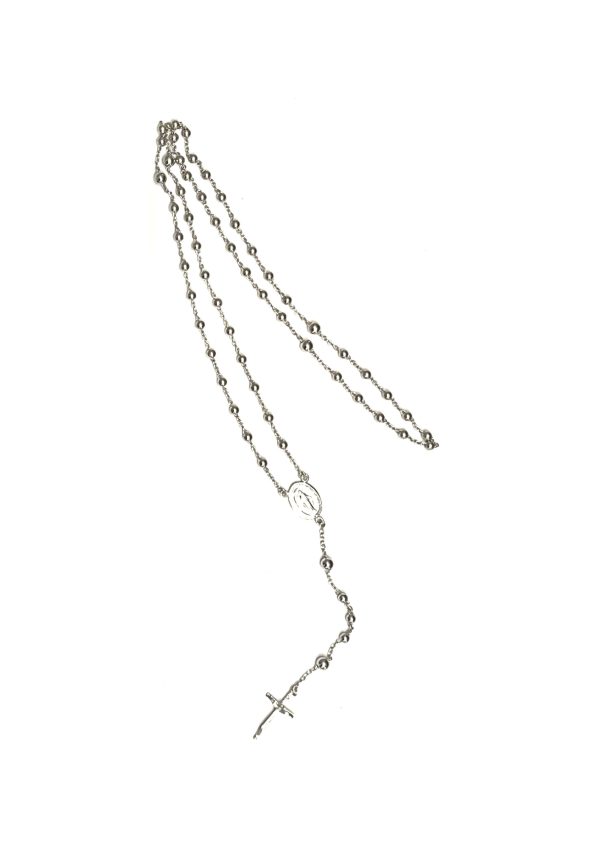 Sterling Silver 60cm Rosary Set (135786)