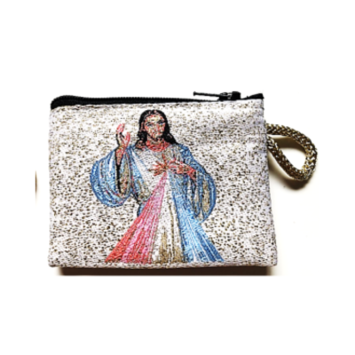 Woven Divine Mercy Rosary Purse (143213)