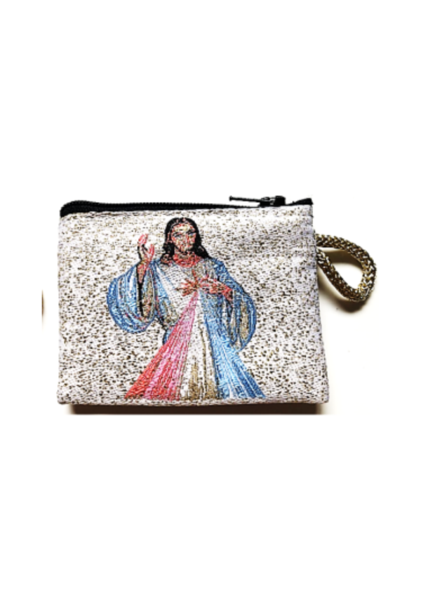 Woven Divine Mercy Rosary Purse (143213)