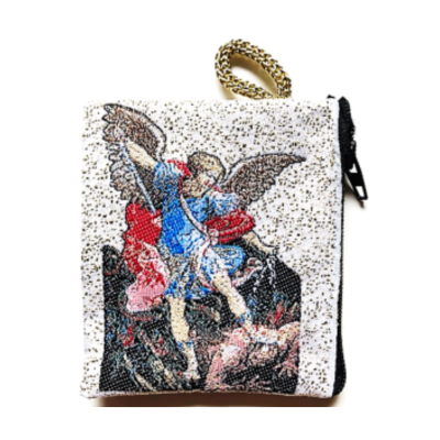Woven St. Michael Rosary Purse (143214)