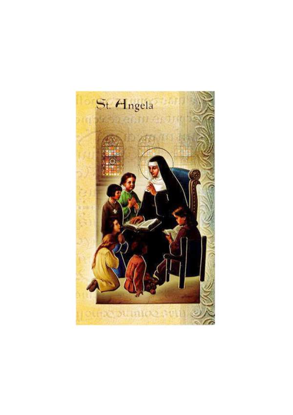St. Angela Biography and Prayer Card (139814)