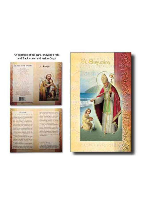 St. Augustine Biography and Prayer Card (132119)