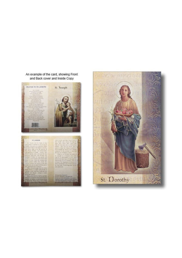 St. Dorothy Biography and Prayer Card (132133)