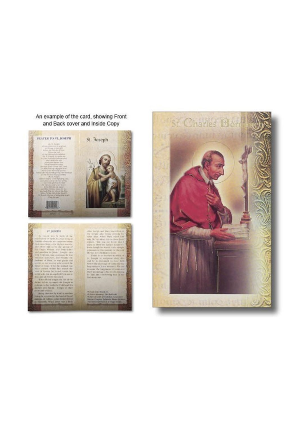 St. Charles Borromeo Biography and Prayer Card (129718)