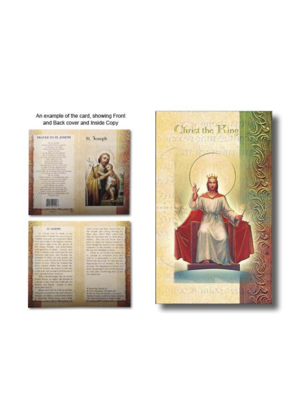 Christ the King Biography and Prayer Card (132093)