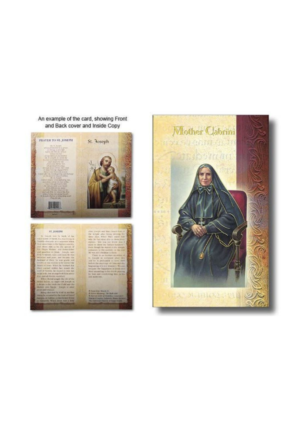 Mother Cabrini Biography and Prayer Card (132096)