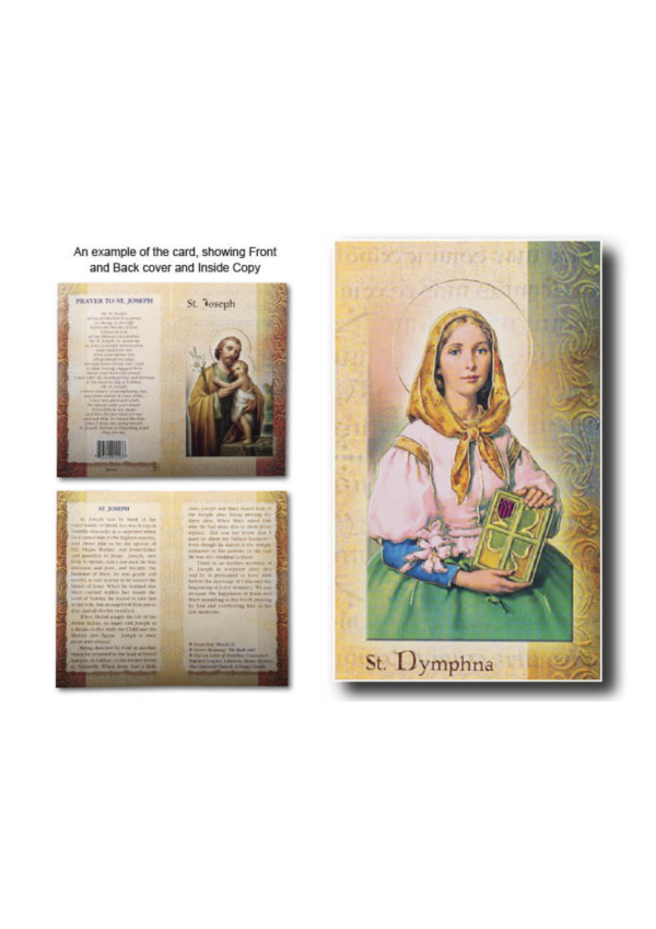 St. Dymphna Biography and Prayer Card (130661)