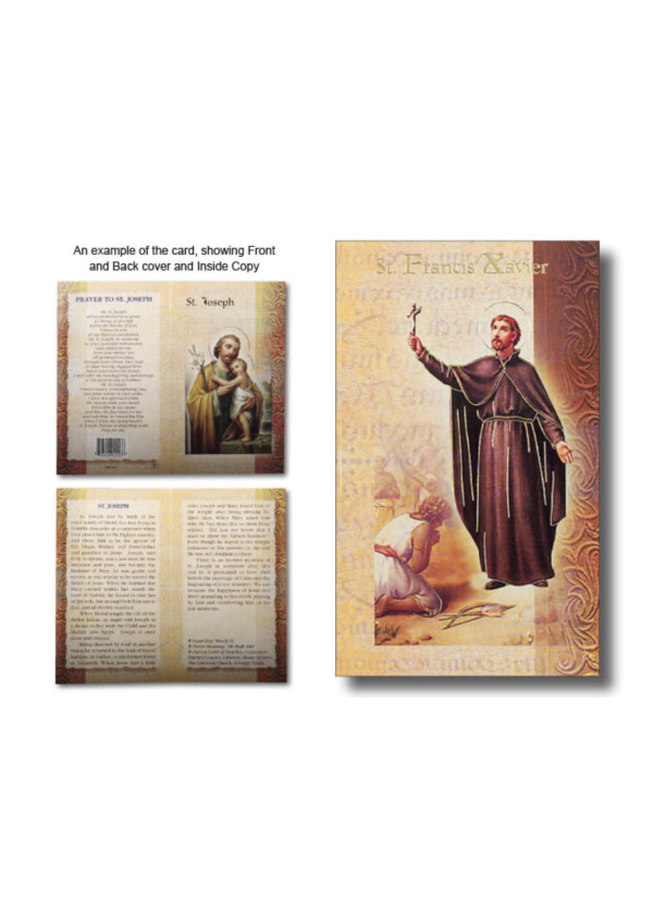 St. Francis Xavier Biography and Prayer Card (131880)