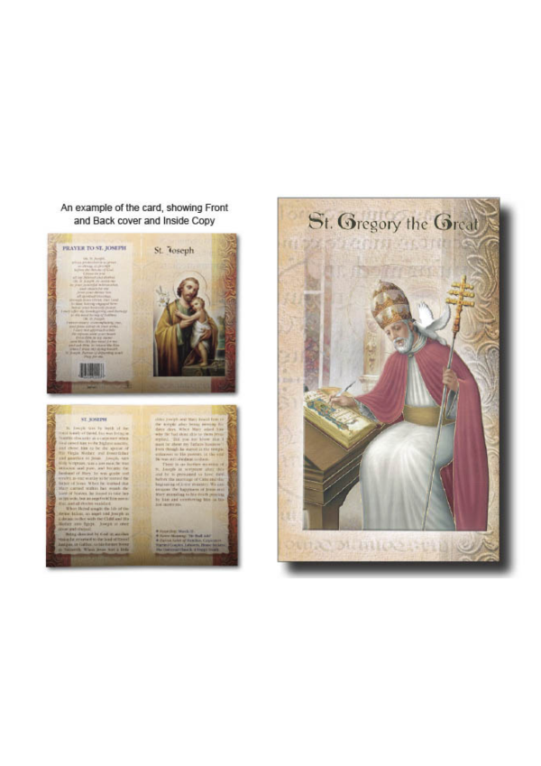 St. Gregory the Great Biography and Prayer Card (132141)