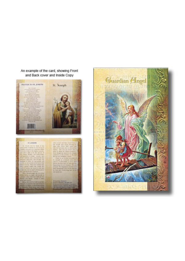 Guardian Angel Biography and Prayer Card (132113)