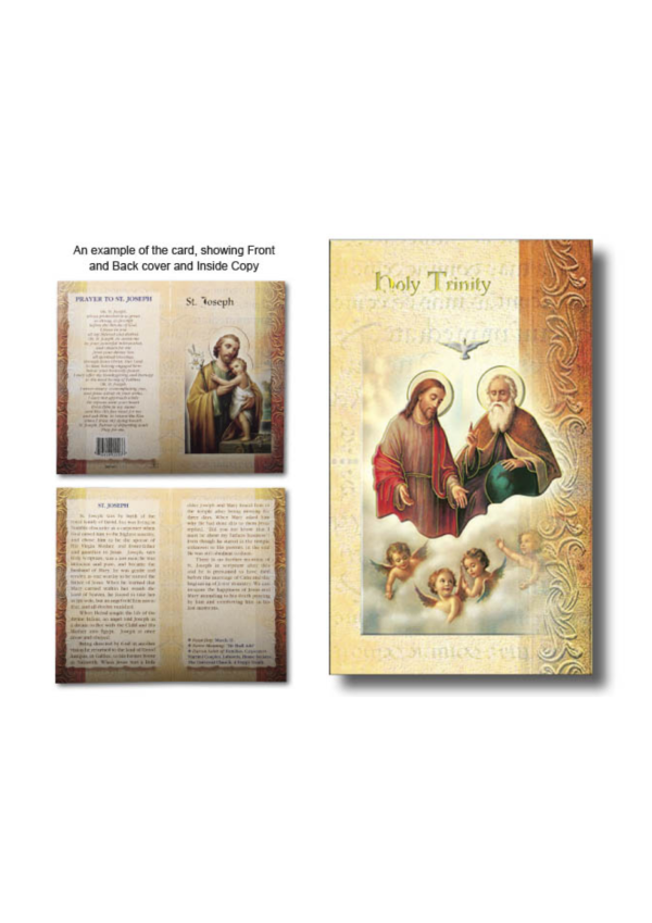Holy Trinity Biography and Prayer Card (132092)