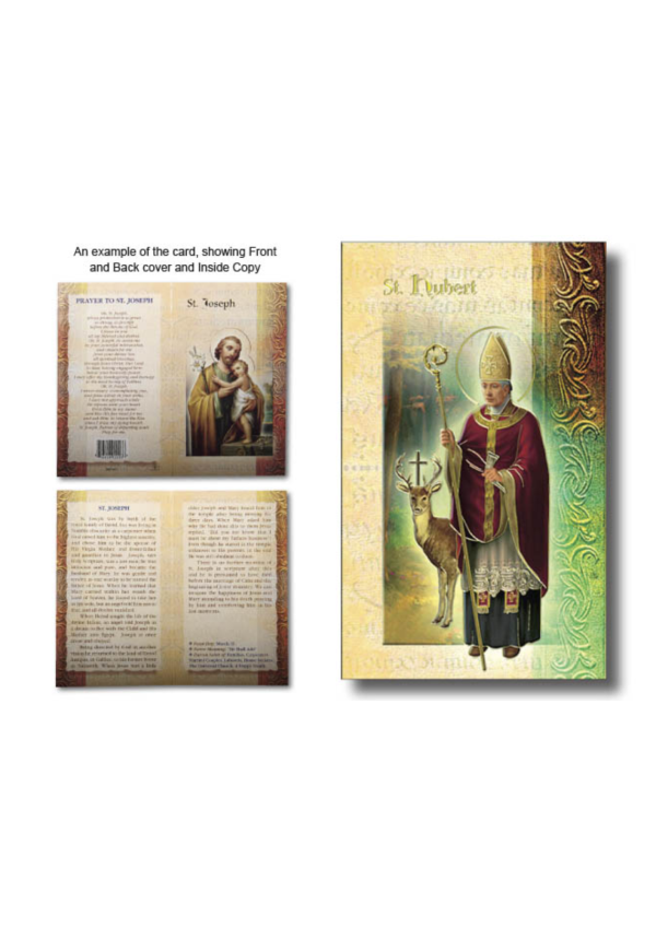 St. Hubert Biography and Prayer Card (132148)