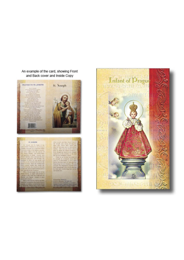 Infant of Prague Biography and Prayer Card (132095)