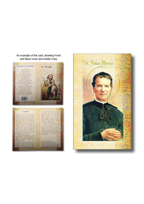 St. John Bosco Biography and Prayer Card (132157)