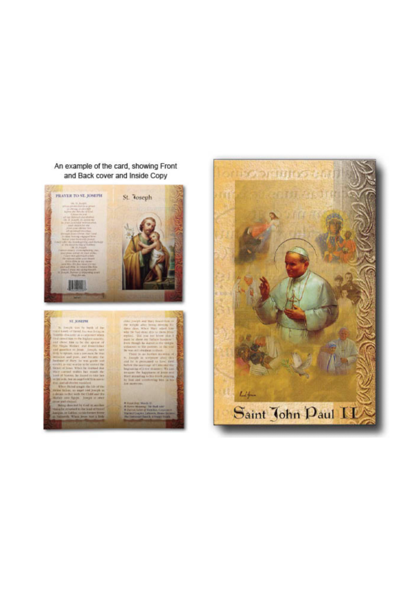 St. John Paul II Biography and Prayer Card (137758)