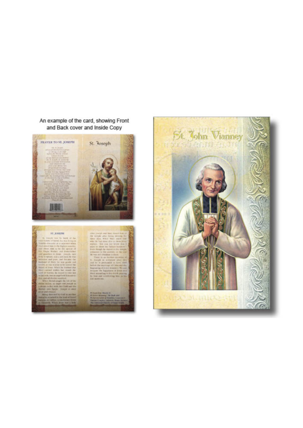 St. John Vianney Biography and Prayer Card (132158)