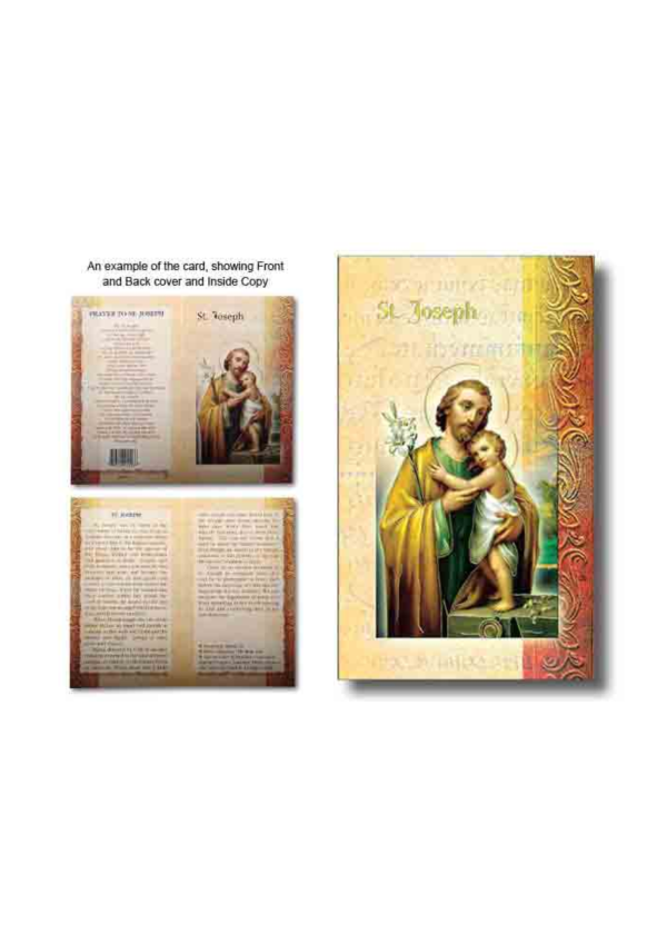 St. Joseph Biography and Prayer Card (138628)