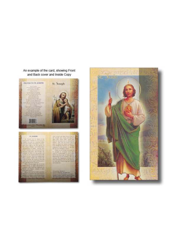 St. Jude Biography and Prayer Card (132110)
