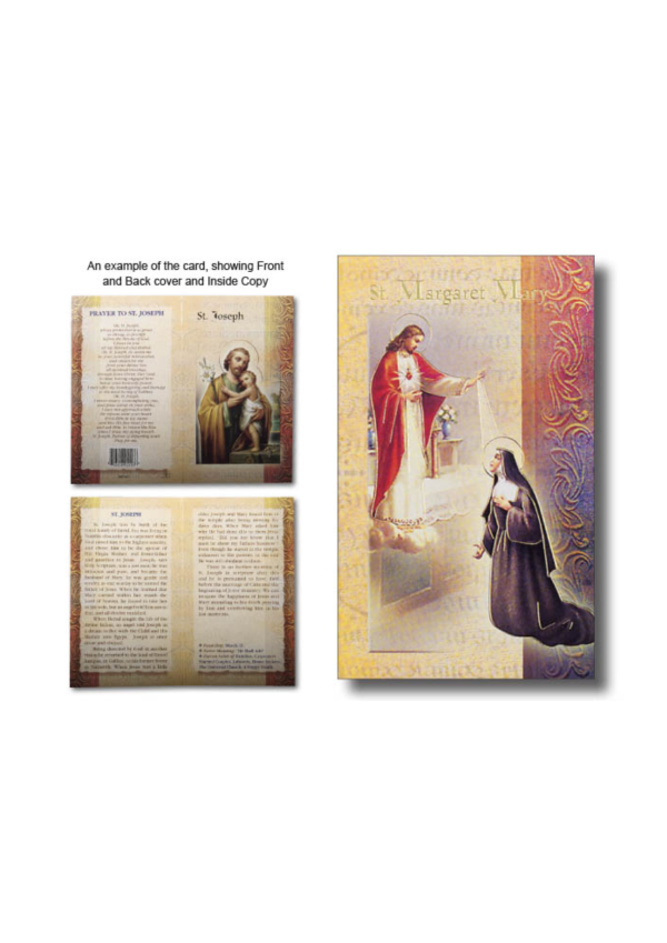 St. Margaret Mary Biography and Prayer Card (141210)