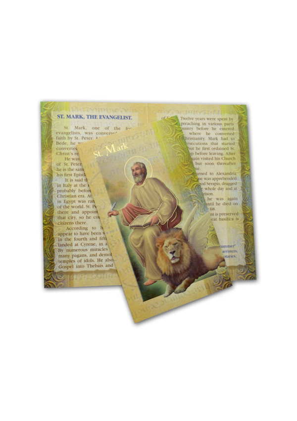 St. Mark Biography and Prayer Card (132170)